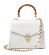 Aspinal Of London Womens Mayfair Midi 2 Croc-embossed Leather Top-handle Bag Chalk White In White
