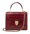 Aspinal Of London Midi Mayfair Top-handle Bag In Burgundy
