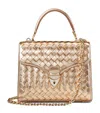 Aspinal Of London Midi Mayfair Top-handle Bag In Gold