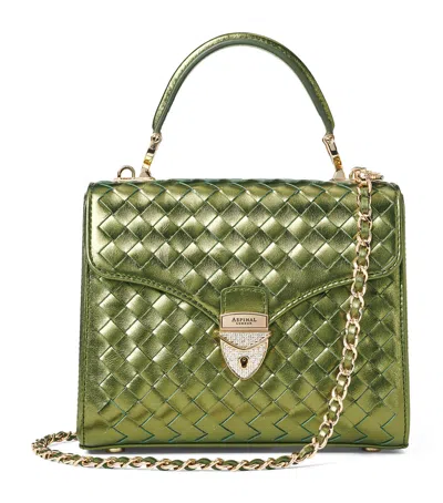 Aspinal Of London Midi Mayfair Top-handle Bag In Green