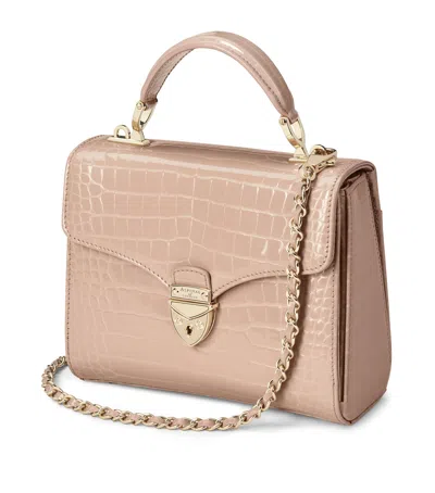 Aspinal Of London Midi Mayfair Top-handle Bag In Neutral