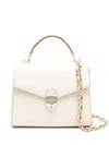 Aspinal Of London Womens Ivory Mayfair Medium Croc-embossed Leather Top-handle Bag In Neutrals