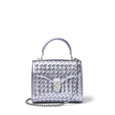 Aspinal Of London Midi Mayfair Woven Leather Bag