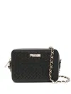 Aspinal Of London Womens Black Milly Logo-plaque Leather Shoulder Bag In Black