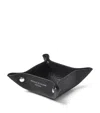 Aspinal Of London Mini Grained Leather Tidy Tray In Black