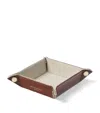 Aspinal Of London Mini Leather Tidy Tray In Brown