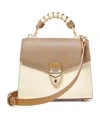 Aspinal Of London Womens Taupe Mayfair Mini 2.0 Leather Shoulder Bag In Neutral
