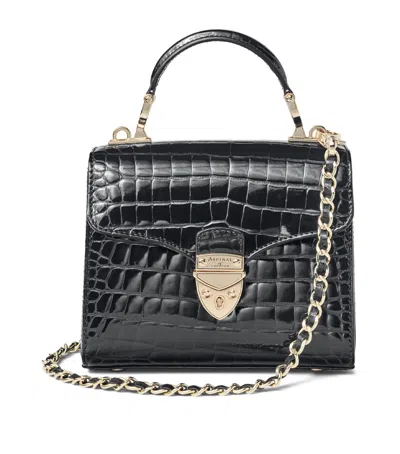 Aspinal Of London Mini Mayfair Top-handle Bag In Black