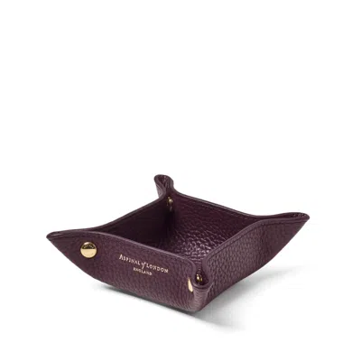 Aspinal Of London Mini Soft Tidy Tray In Purple