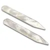 Aspinal Of London Mother Of Pearl & Sterling Silver Plated Collar Stiffeners In Silver