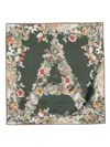 Aspinal Of London Ombre 'a' Floral Scarf In Green