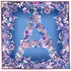 Aspinal Of London Ombre 'a' Floral Silk Scarf