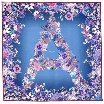 Aspinal Of London Ombre 'a' Floral Silk Scarf