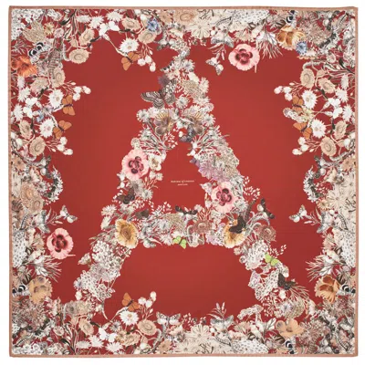 Aspinal Of London Ombre 'a' Floral Silk Scarf