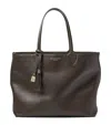 Aspinal Of London Oversized Leather Hudson Tote Bag In Brown