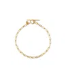 Aspinal Of London Paper Clip Chain Bracelet In Gold