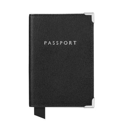 Aspinal Of London Passport Cover In Black