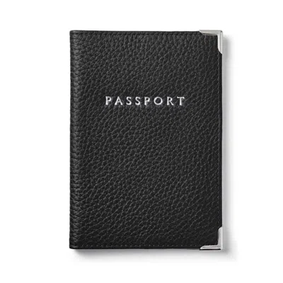 Aspinal Of London Passport Cover In Black