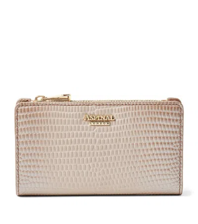 ASPINAL OF LONDON PATENT LEATHER MAYFAIR WALLET