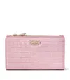 Aspinal Of London Patent Leather Mayfair Wallet In Purple