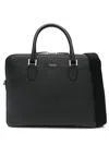 Aspinal Of London Pebbled Leather Briefcase In 黑色
