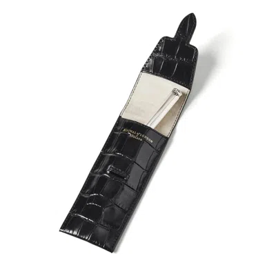 Aspinal Of London Pen Case In Black