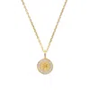 Aspinal Of London Pisces Zodiac Pendant Necklace In Gold