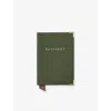 Aspinal Of London Racing Green Plain Leather Passport Cover