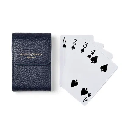 Aspinal Of London Playing Cards Holder In Blue