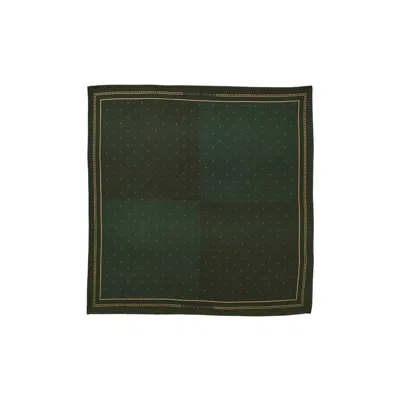 Aspinal Of London Pocket Square In Green