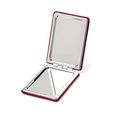 Aspinal Of London Purse Mirror In Red