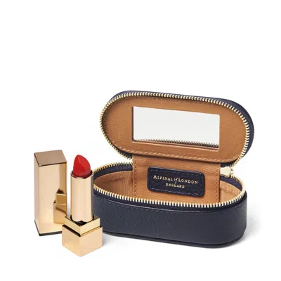 Aspinal Of London Purse Tidy All In Navy Pebble In Blue