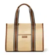 Aspinal Of London Womens Neutral Henley Raffia And Leather Tote Bag