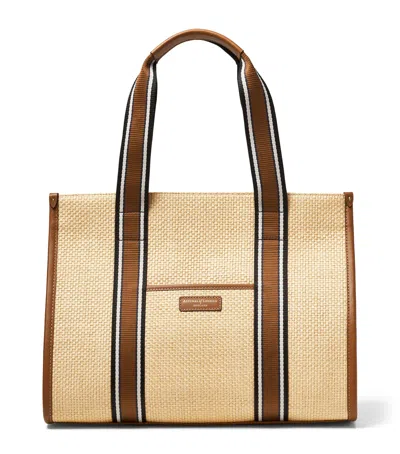 Aspinal Of London Raffia Henley Tote Bag