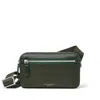 Aspinal Of London Reporter Compact Crossbody Bag In Green