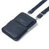 Aspinal Of London Reporter Crossbody Phone Bag In Blue