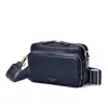 Aspinal Of London Reporter East West Messenger Bag In Blue