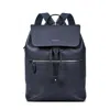 Aspinal Of London Reporter Leather Backpack In Blue