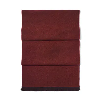 Aspinal Of London Reversible Merino Wool Scarf In Multi