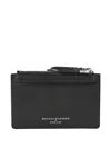 Aspinal Of London Rfid Zipped Cardholder In Black