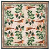 Aspinal Of London Robin & Acorn Silk Scarf In Multi