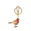 Aspinal Of London Robin Bag Charm & Keyring In Gold