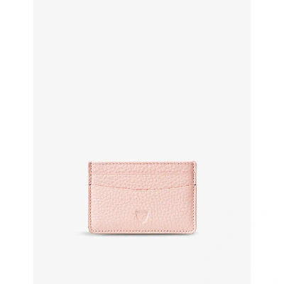 Aspinal Of London Rose Slim Logo-embossed Leather Credit Card Case