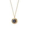 Aspinal Of London Round Locket Necklace In Gold