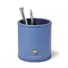 Aspinal Of London Round Pen Pot In Blue