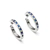Aspinal Of London Sapphire & Diamond Hoop Earrings Set