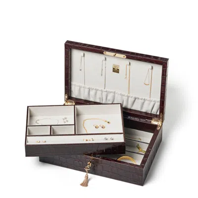 Aspinal Of London Savoy Jewellery Box In Gold