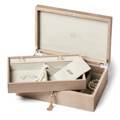 Aspinal Of London Savoy Jewellery Box In Neutral