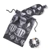 Aspinal Of London Silk Eye Mask Set In Black