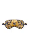 Aspinal Of London Silk Printed Eye Mask In Blue
